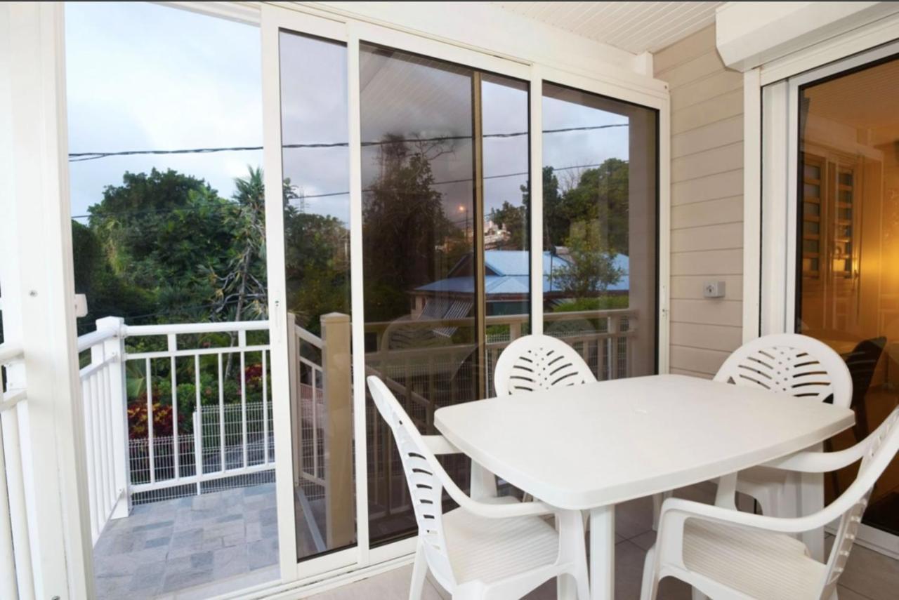 Appartement d'une chambre avec vue sur la mer piscine partagee et balcon a Fort de France a 4 km de la plage Extérieur photo